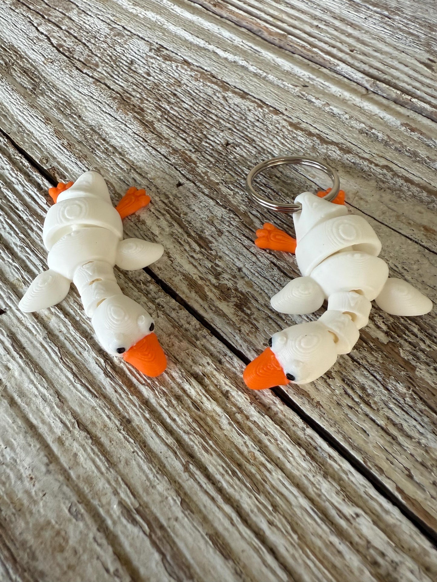 Goose fidget 3d printed keychain