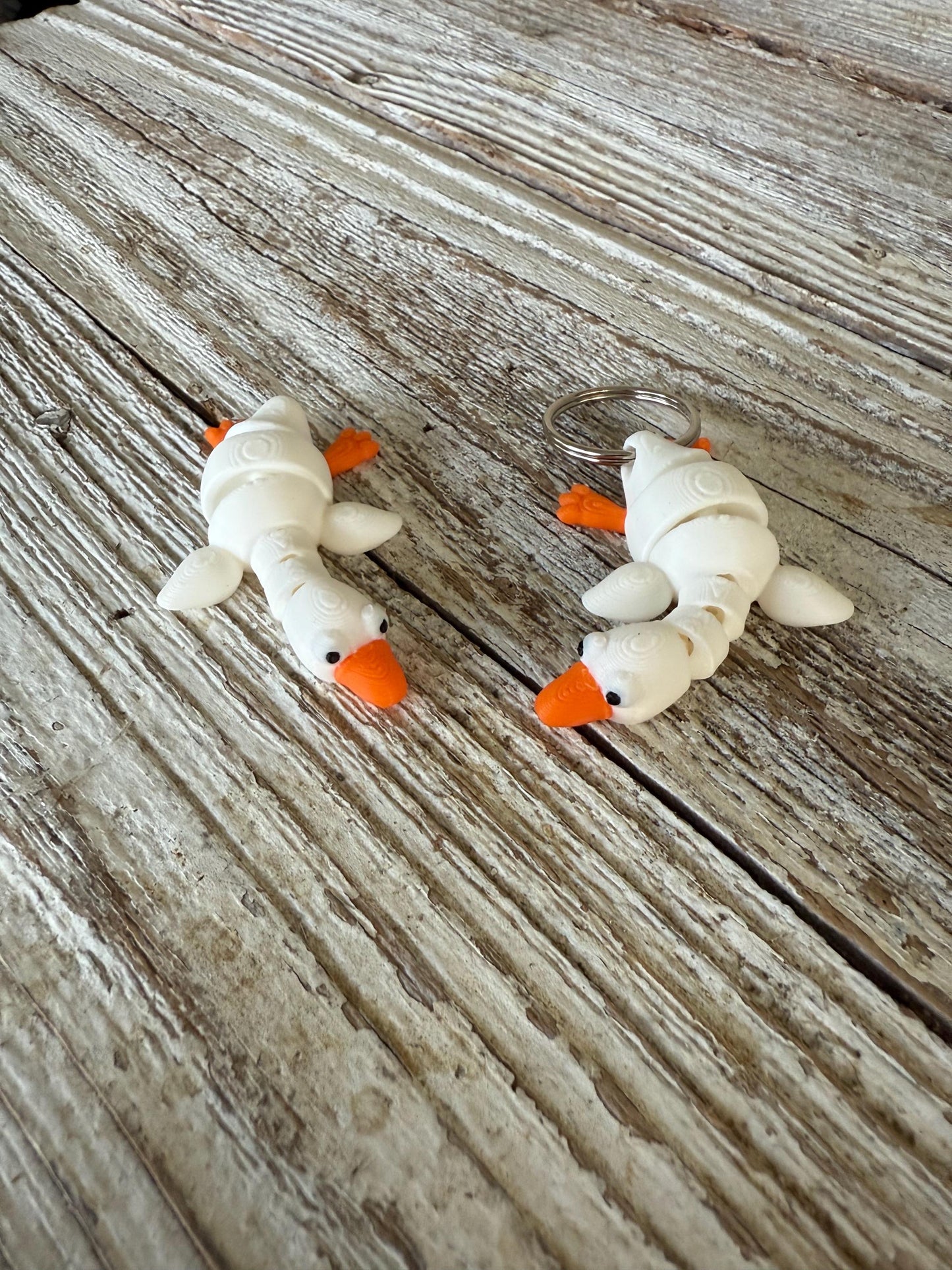 Goose fidget 3d printed keychain