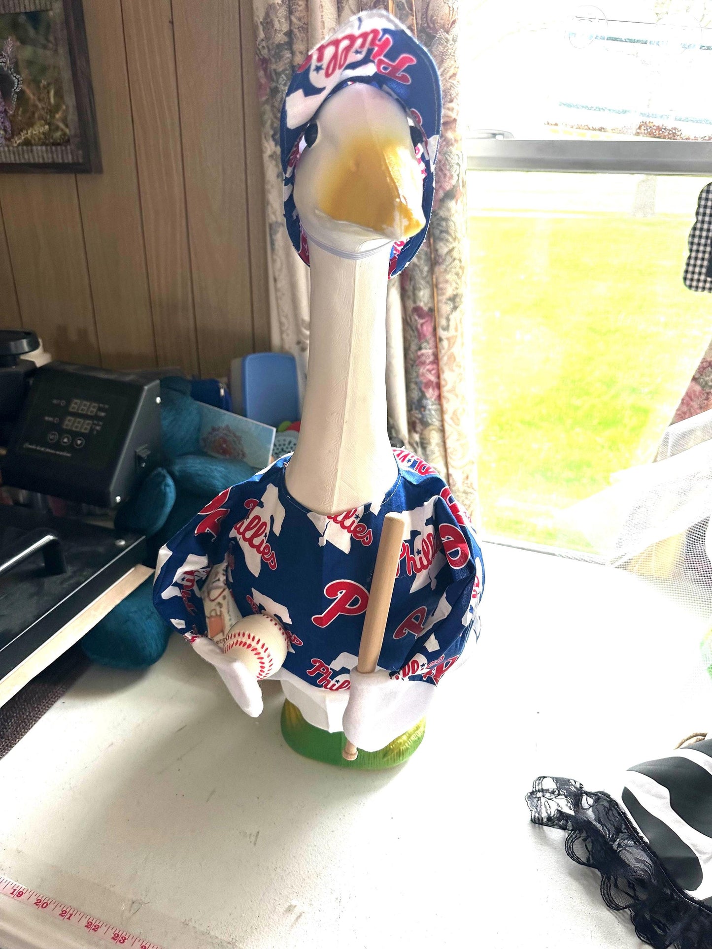 Baseball goose outfit