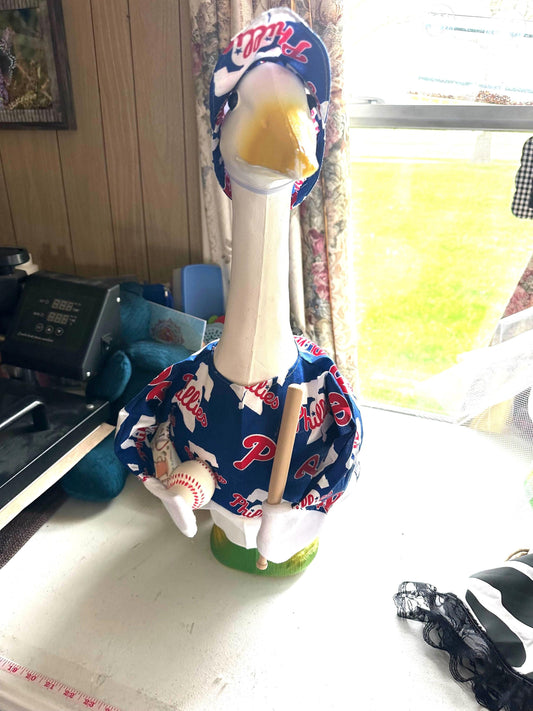 Baseball goose outfit