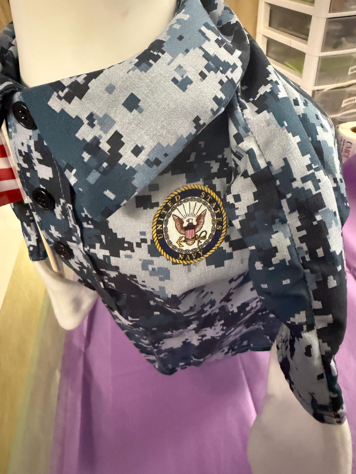 Military goose pixelated outfit