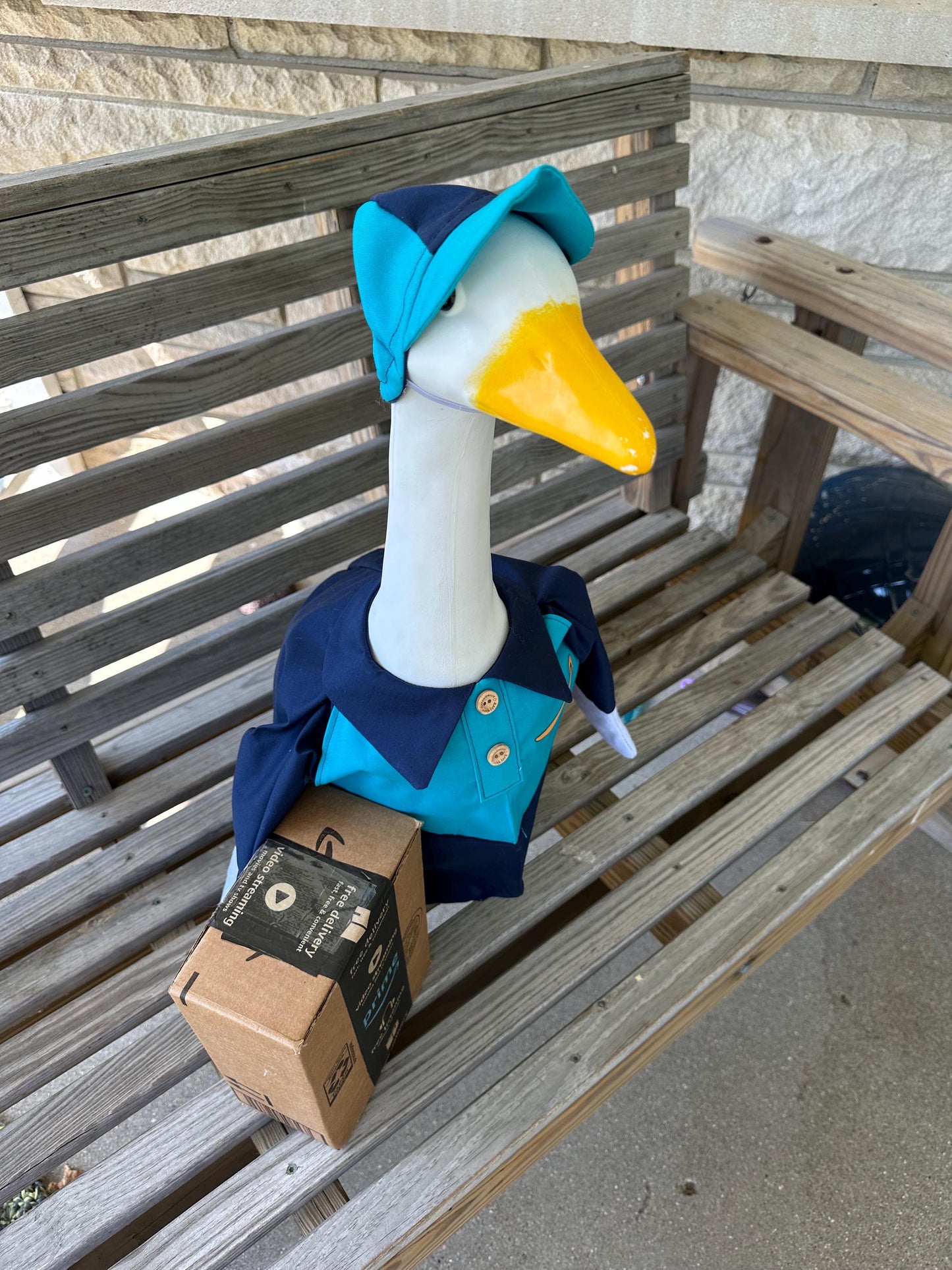 Amazon delivery goose outfit