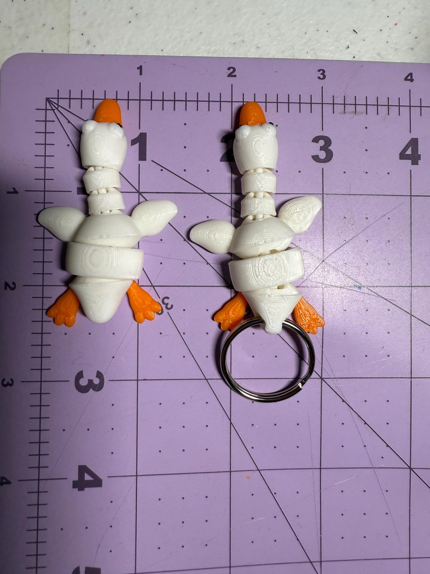 Goose fidget 3d printed keychain