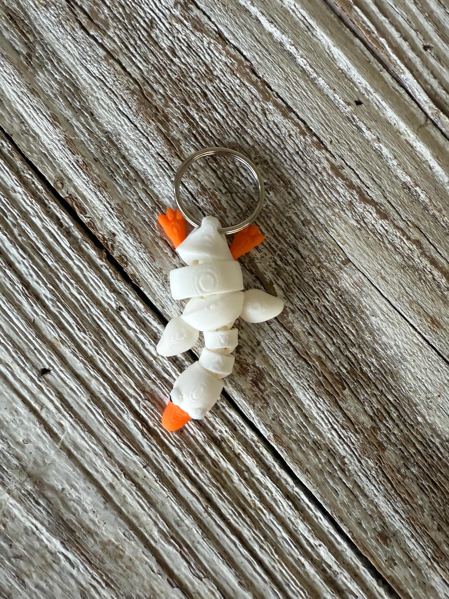 Goose fidget 3d printed keychain