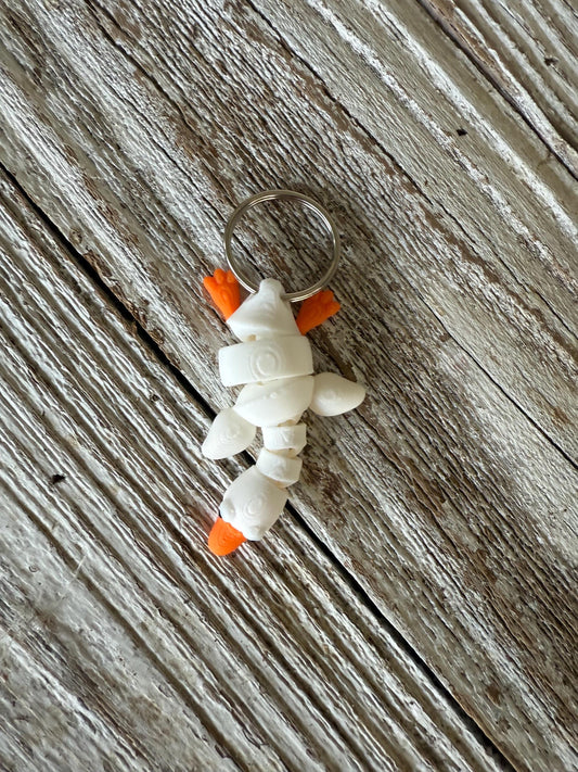 Goose fidget 3d printed keychain