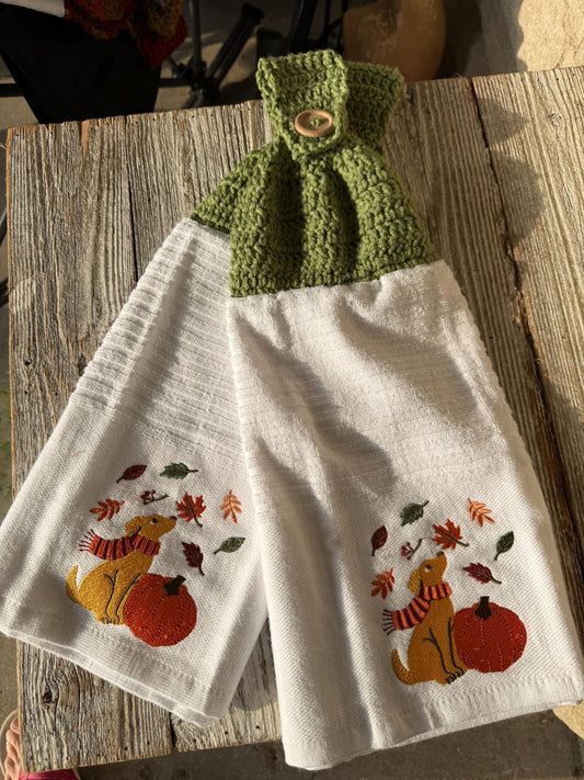 fall kitchen dish towels