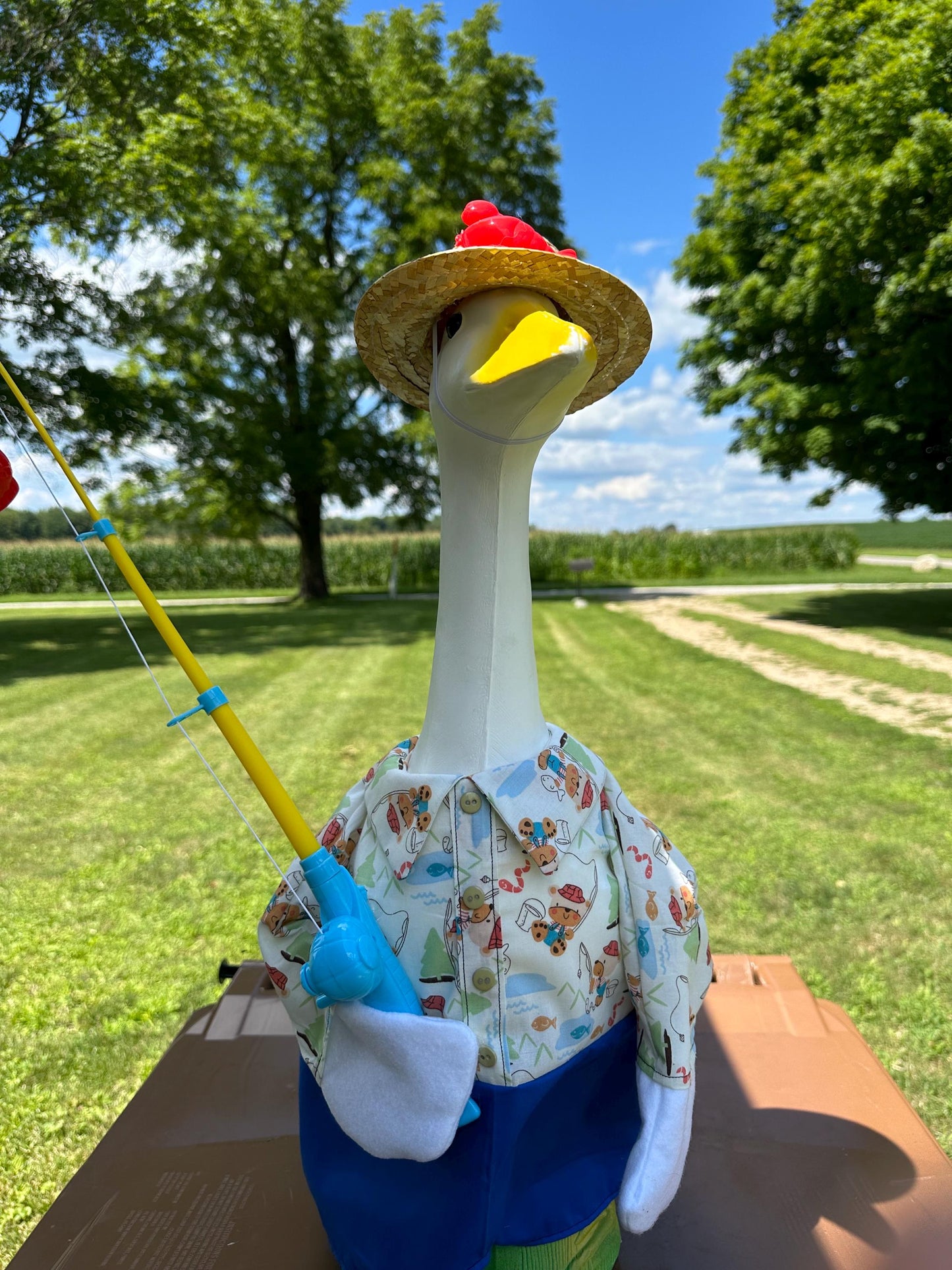 Fishing goose outfit
