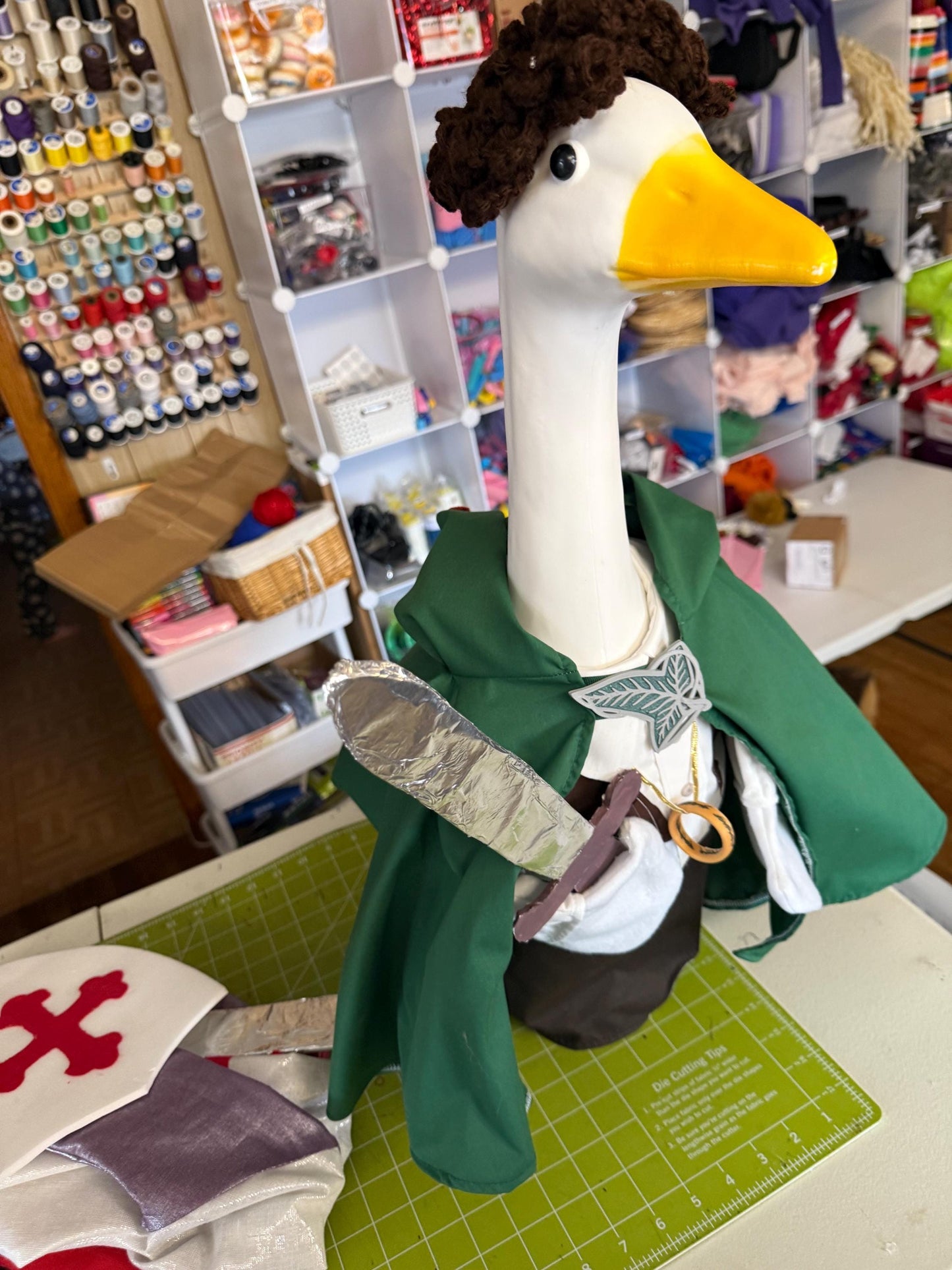 Lord of the Rings goose outfit