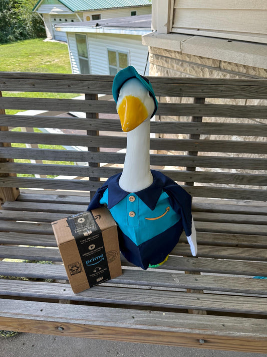 Amazon delivery goose outfit