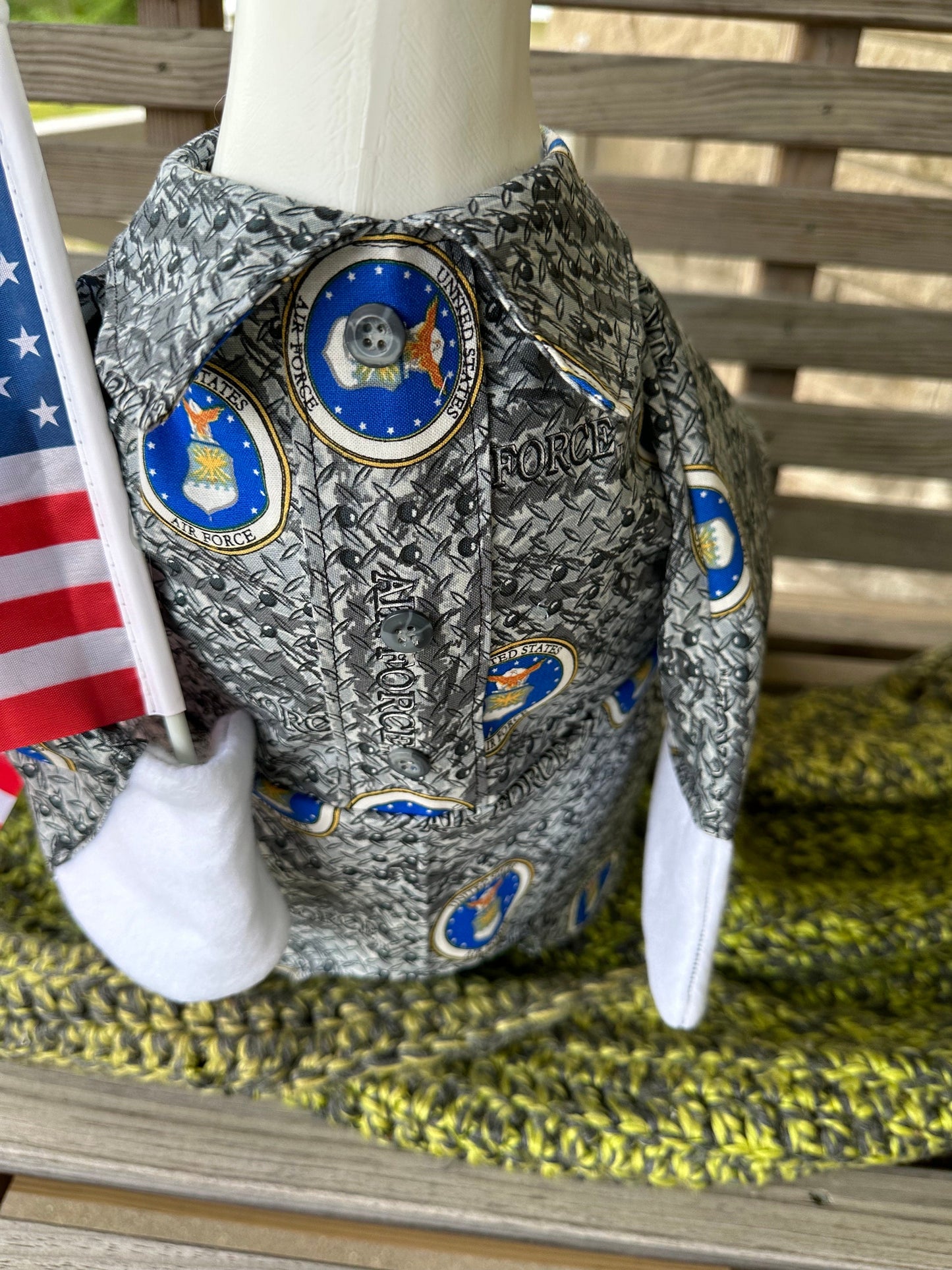Baby goose military outfit