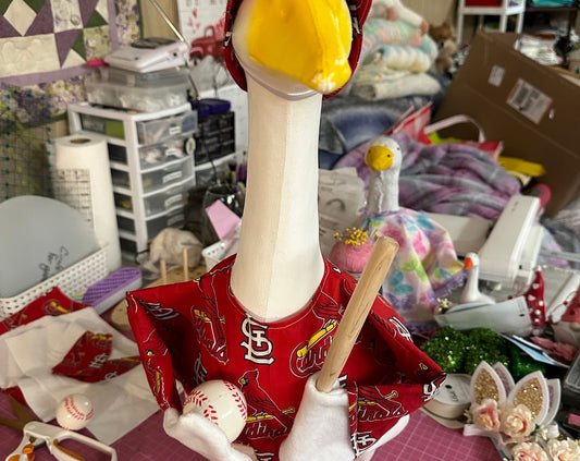 Baseball goose outfit