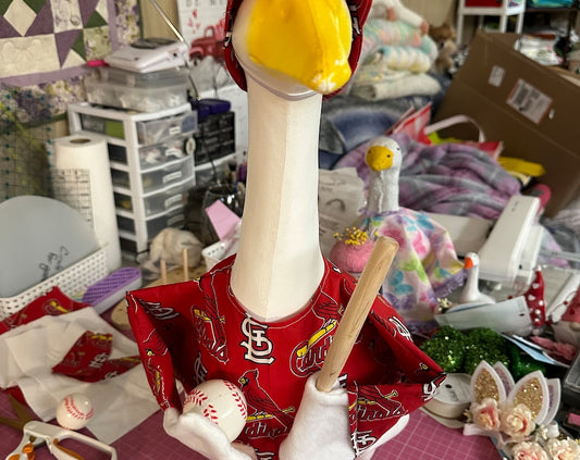 Baseball goose outfit