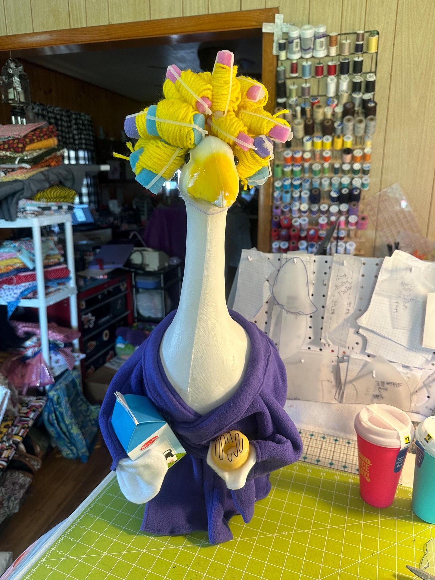 Goose curlers wig